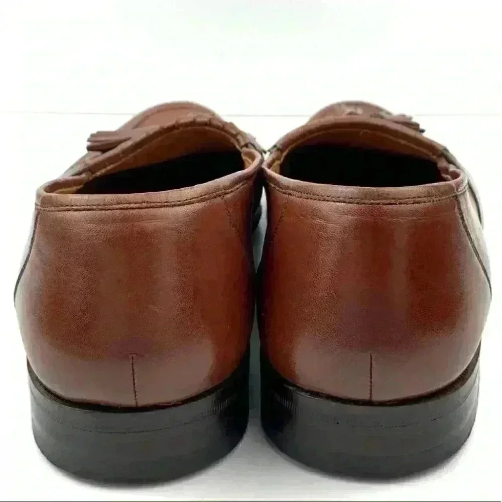 Magnanni mens loafers size 12 cognac brown leather